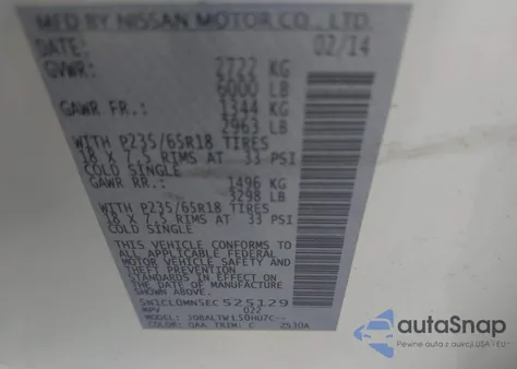 2014 Infiniti Qx60 Hybrid from USA, damaged, VIN 5N1CL0MN5EC525129